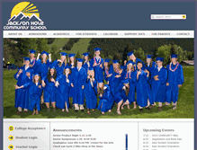 Tablet Screenshot of jhcommunityschool.org